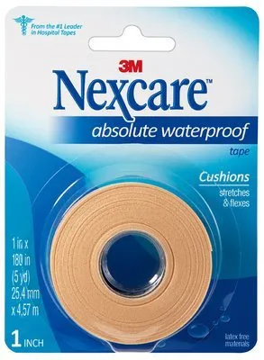 3M 731 Nexcare Absolute Waterproof Premium First Aid Tape 1" x 5 Yards