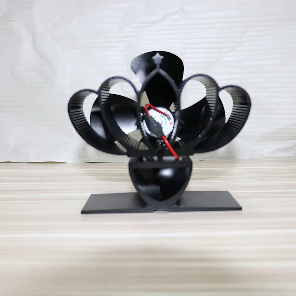 4 Blade Thermal Heat Powered Pellet Stove Fan