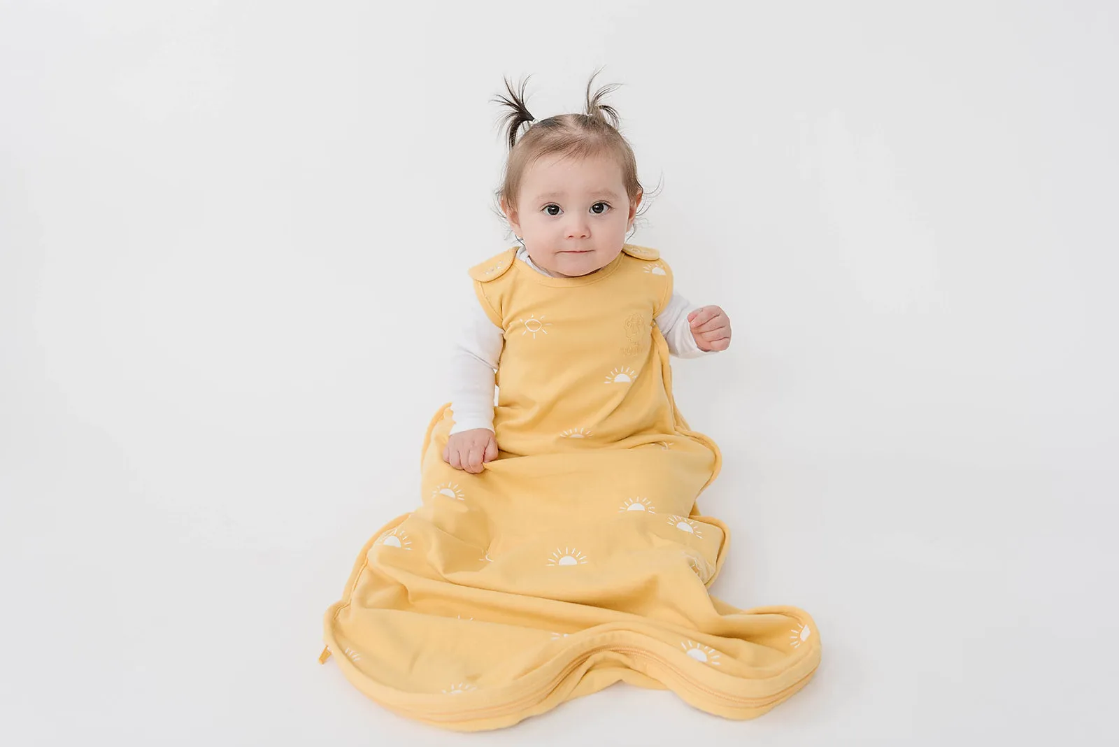 4 Season Ultimate Baby Sleep Bag, Merino Wool & Organic Cotton, 2 Months - 2 Years, Sun