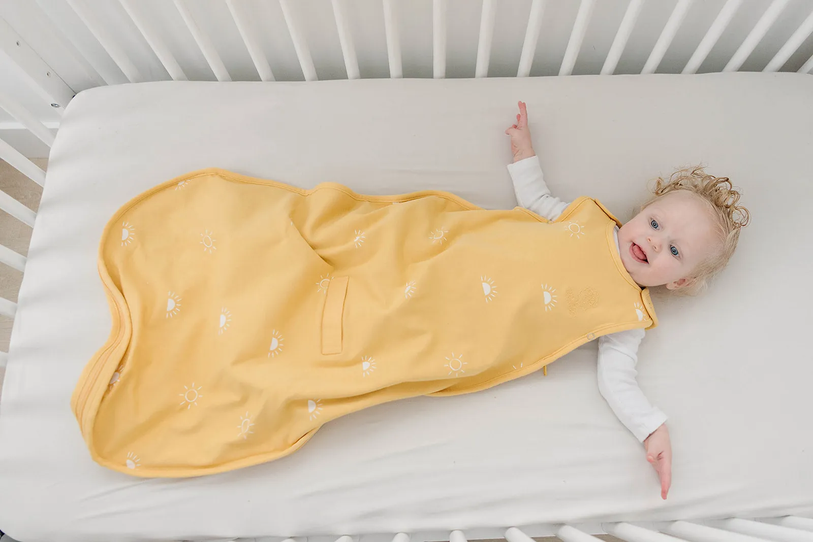 4 Season Ultimate Baby Sleep Bag, Merino Wool & Organic Cotton, 2 Months - 2 Years, Sun