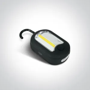 70038 BLACK COB LED PORTABLE LAMP