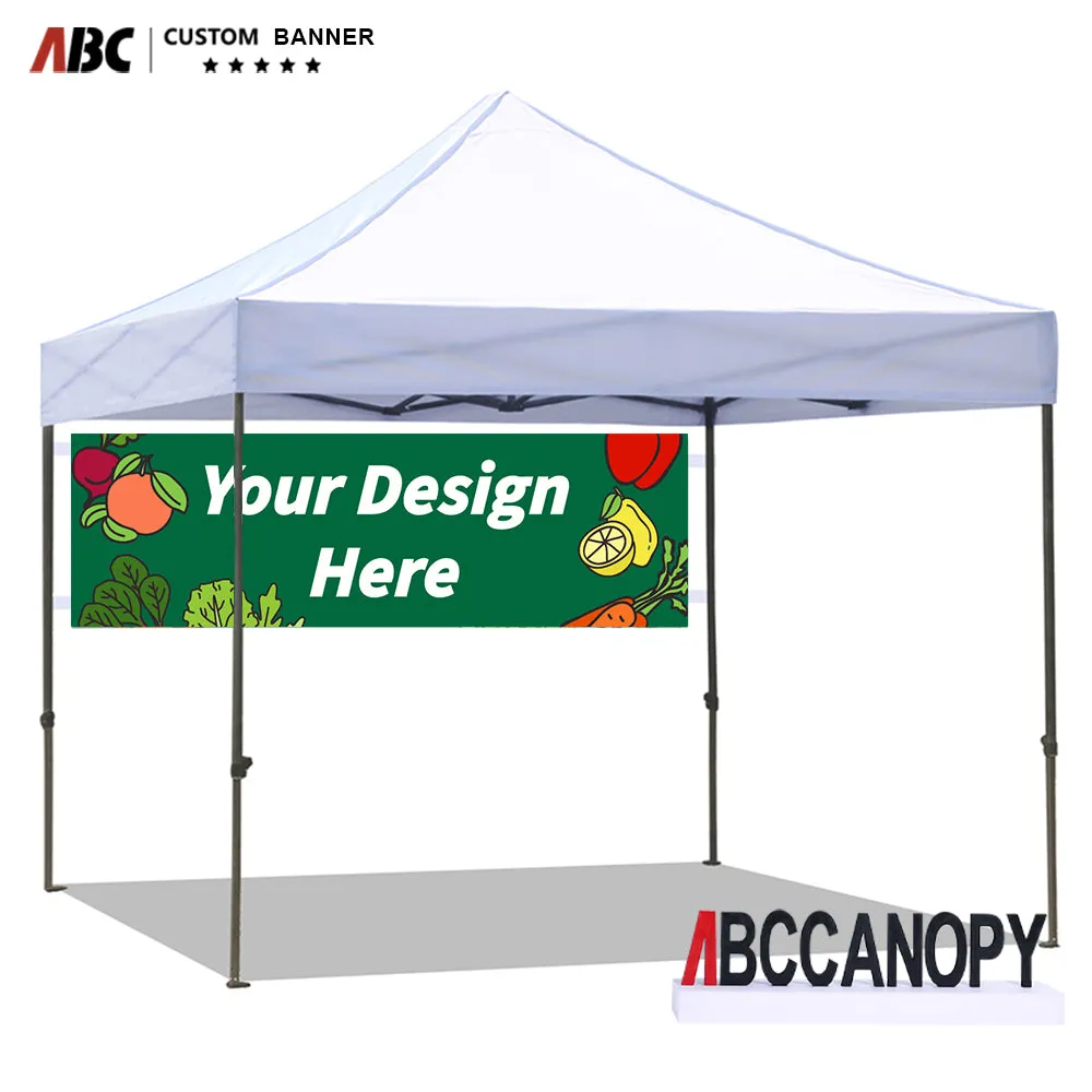 ABCCANOPY Custom Canopy & Pop Up Tent Banner (Photo, Text, Logo)