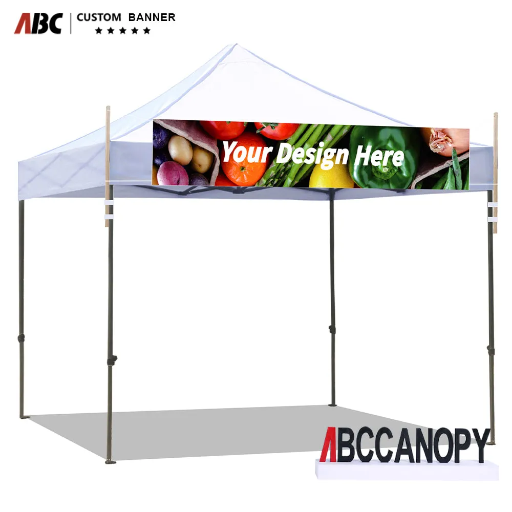 ABCCANOPY Custom Canopy & Pop Up Tent Banner (Photo, Text, Logo)