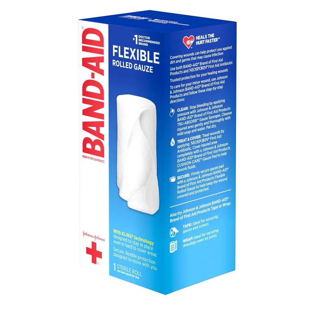 Band Aid Flexible Rolled Gauze Dressing