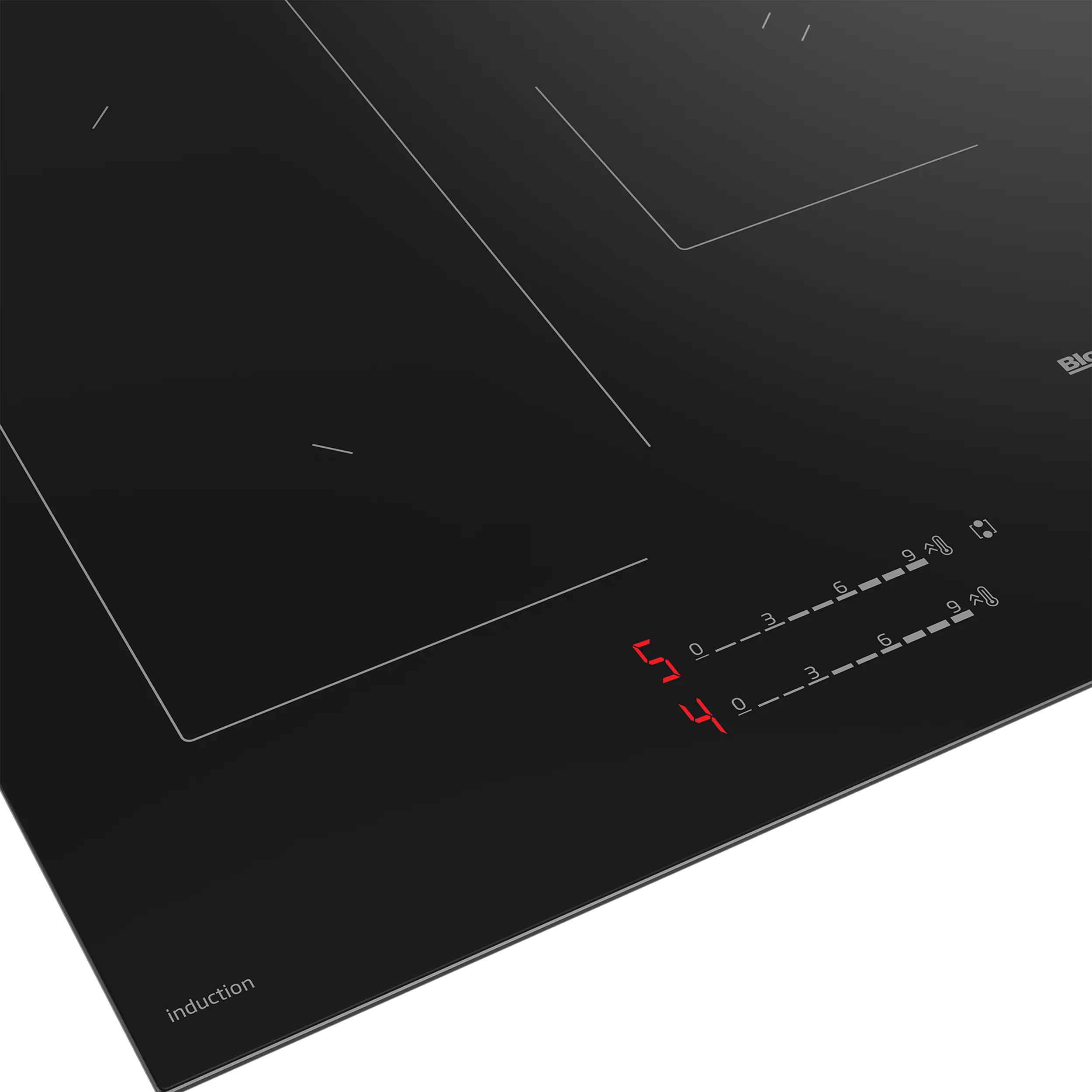 Blomberg 80cm 5 zones Cook Sensor Induction Hob Black | MIX55487N