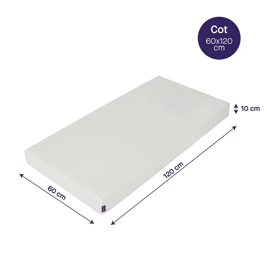 Clevamama Anti-Allergy Mattress 60 x 120 x 10 cm - Cot Size