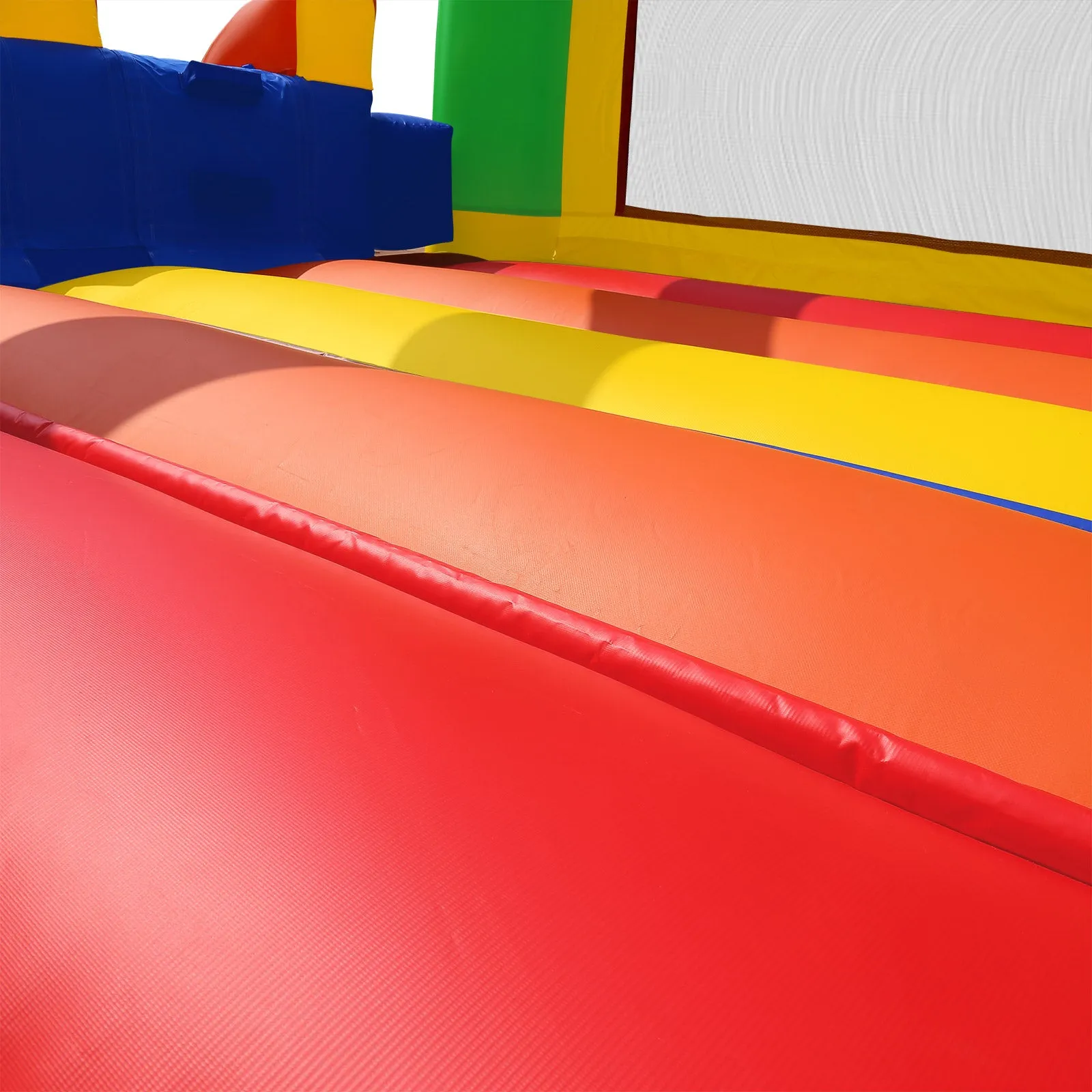 Commercial Bounce House with Double Slide and Climbing Wall