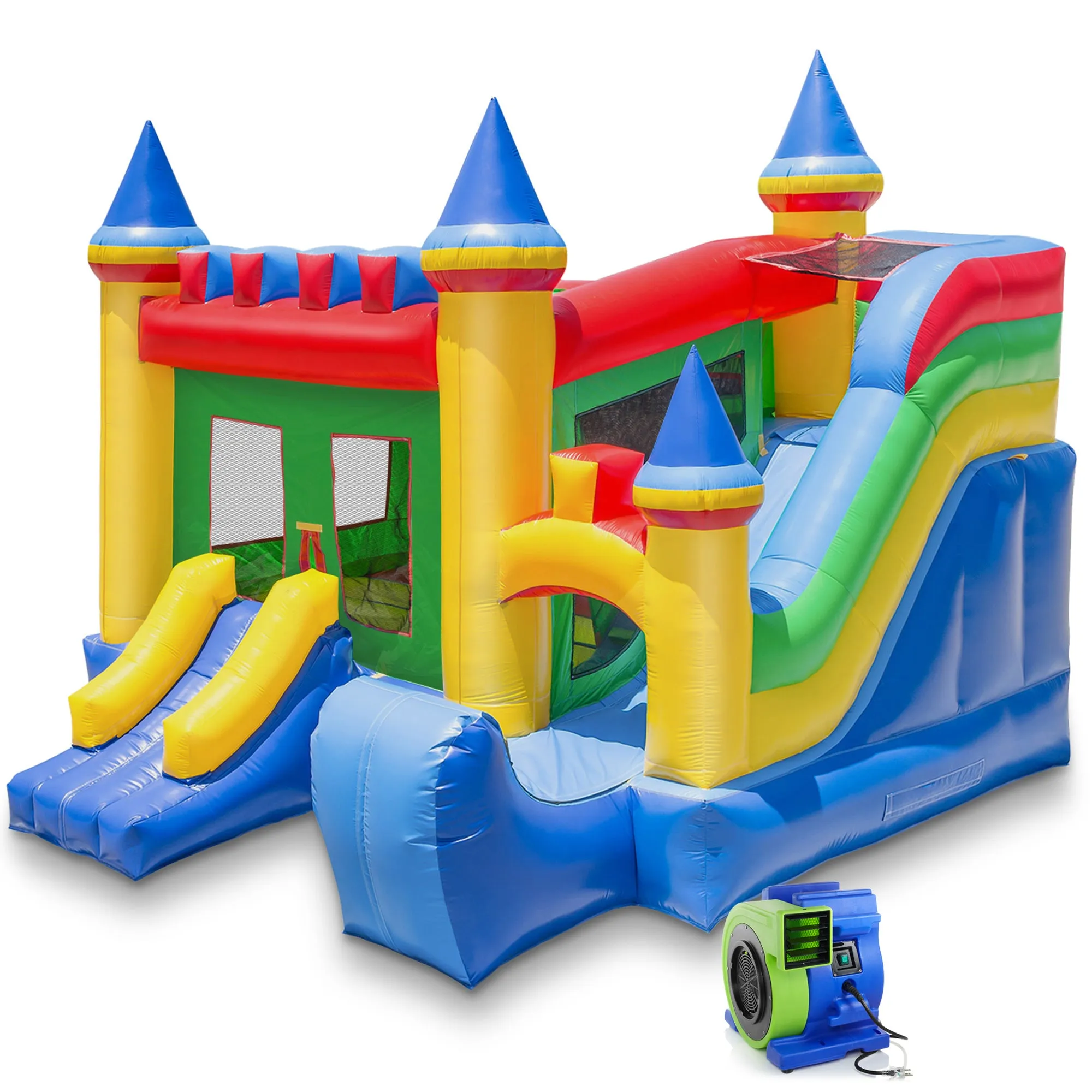 Commercial Castle Bounce House and Slide with Blower by Cloud 9