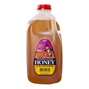 Cox's Honey Gluten-Free Liquid Honey Cox Grade a 5 lbs Pail - 108 Servings