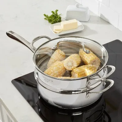 Cuisinart Classic 3.5qt Stainless Steel Saute & Steamer Set with Helper Handle and Cover - 83-3