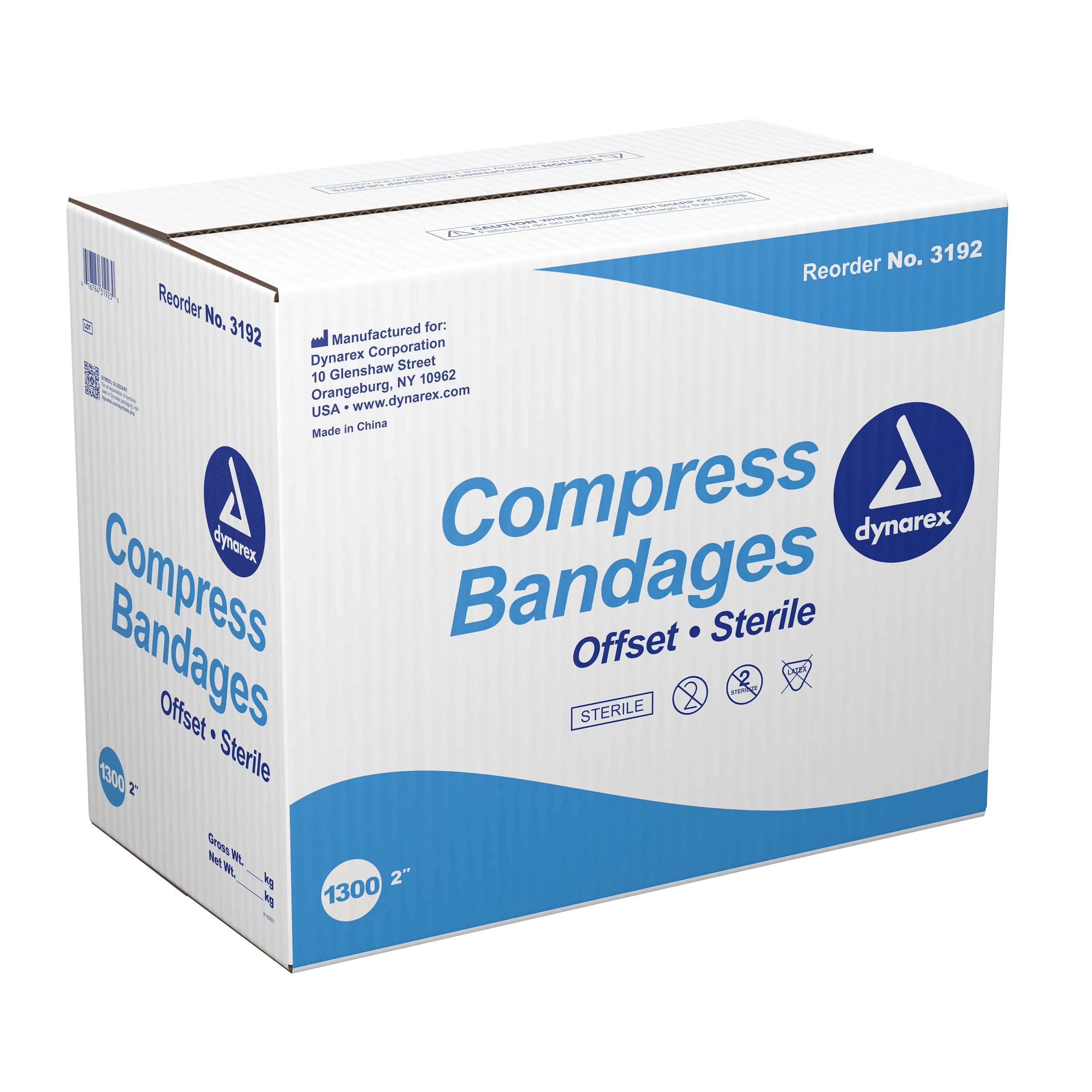 Dynarex - Compress Bandage, 2", Case of 1300