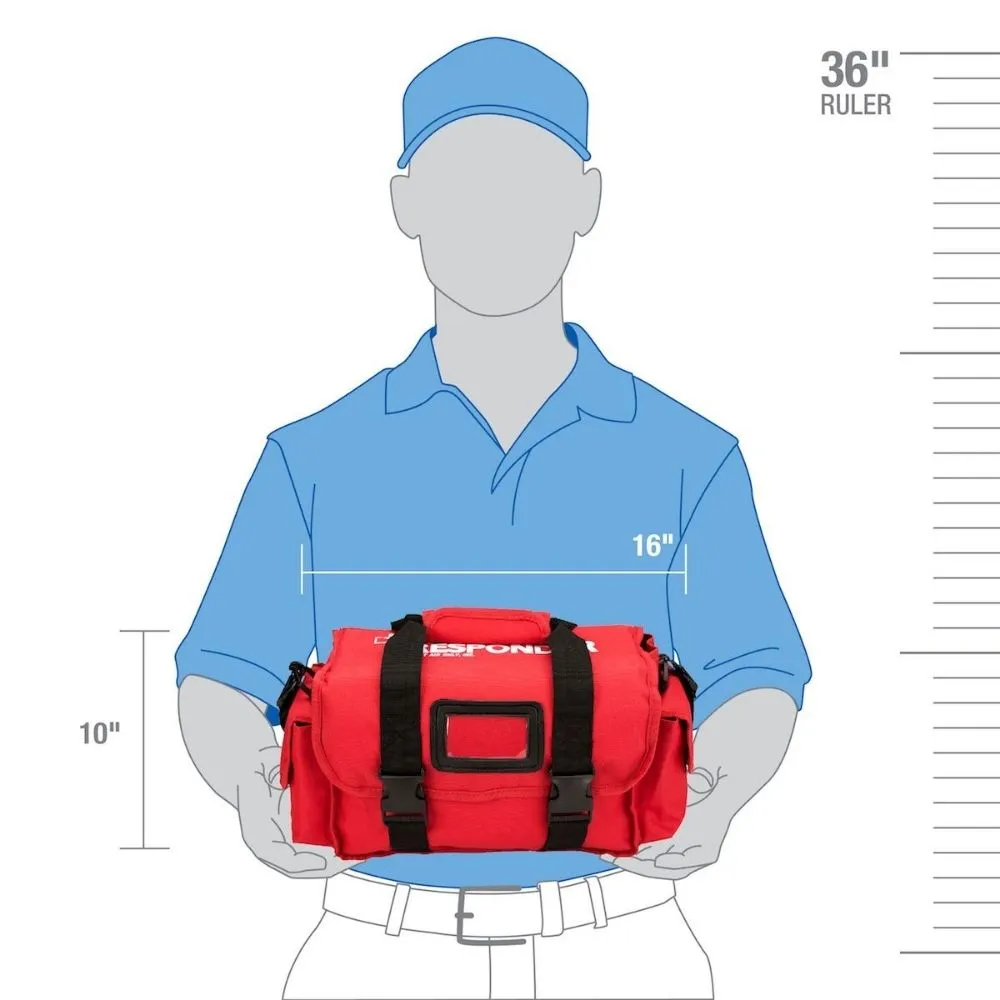 First Aid Only 520-FR First Responder Kit, Large 158 Piece Bag