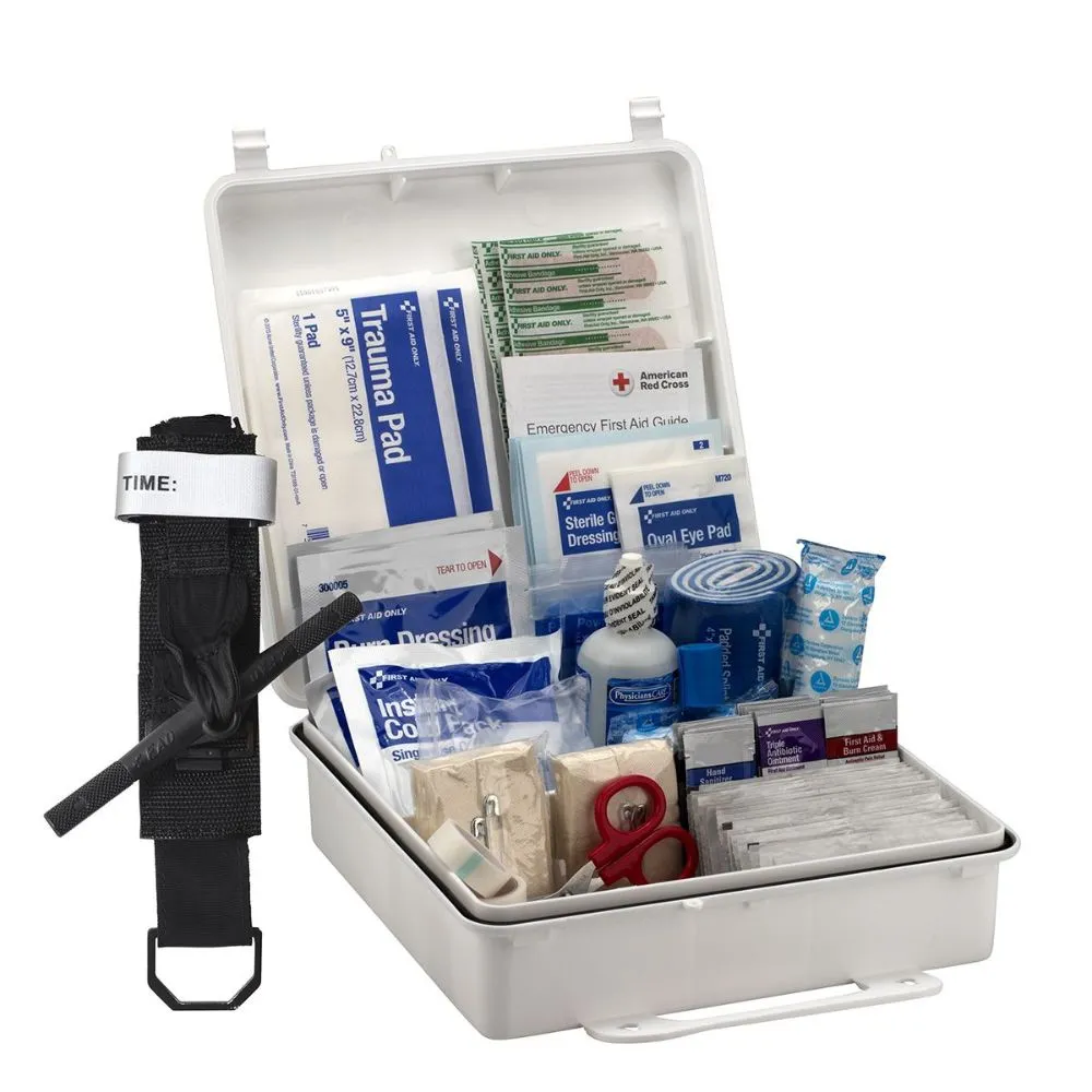 First Aid Only 91332 50 Person ANSI 2021 Class B, Plastic First Aid Kit