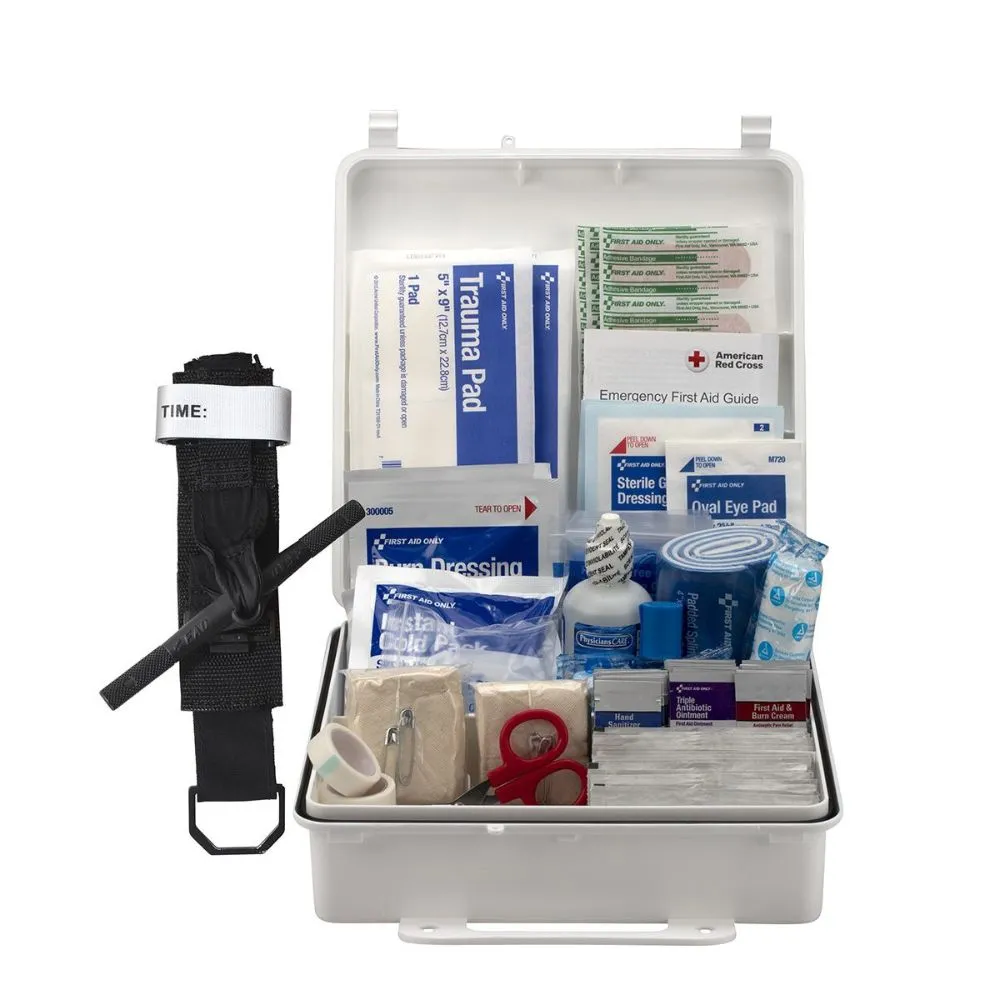 First Aid Only 91332 50 Person ANSI 2021 Class B, Plastic First Aid Kit