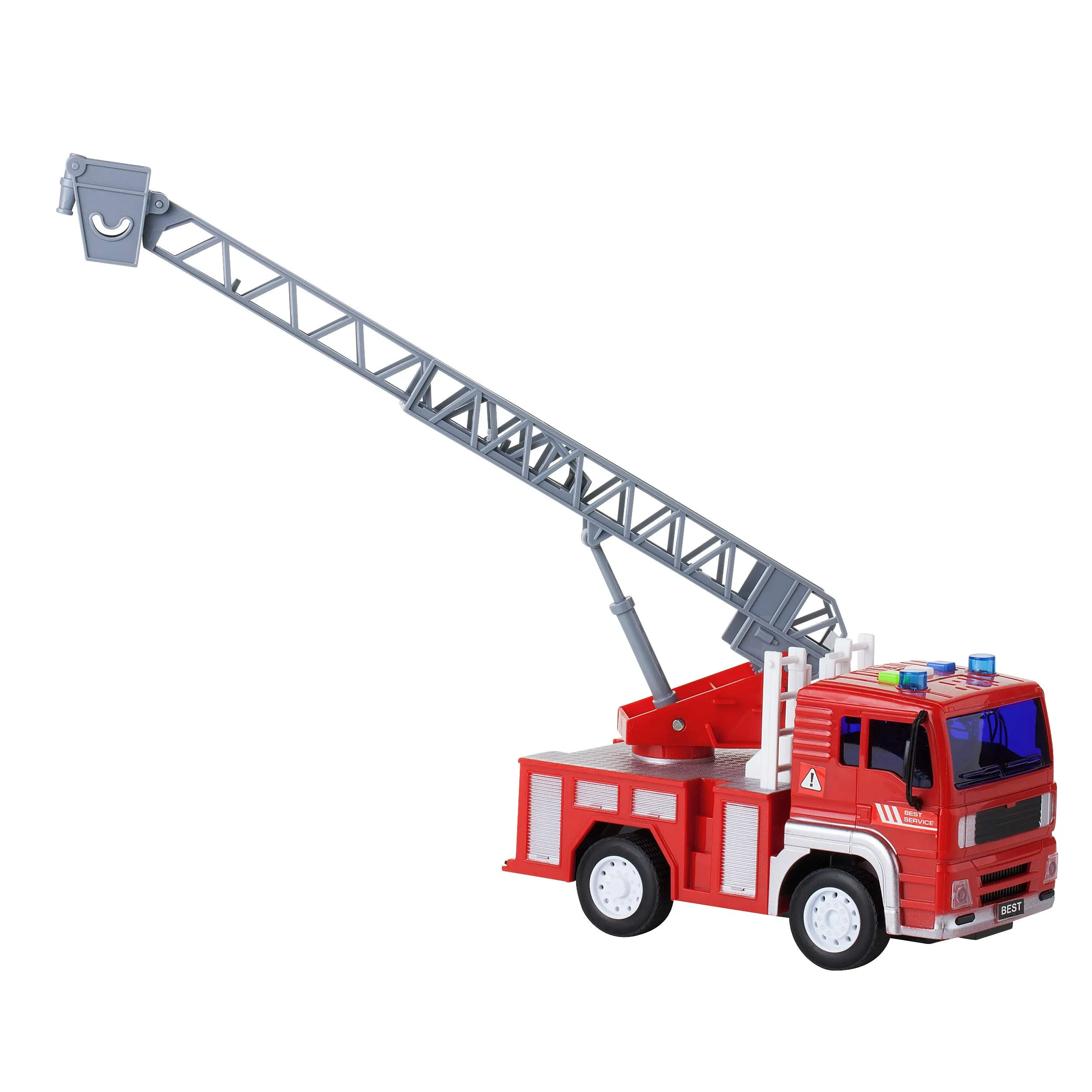 Friction Powered City Hero Play Set Including Fire Engine Truck, Ambulance, Police Car