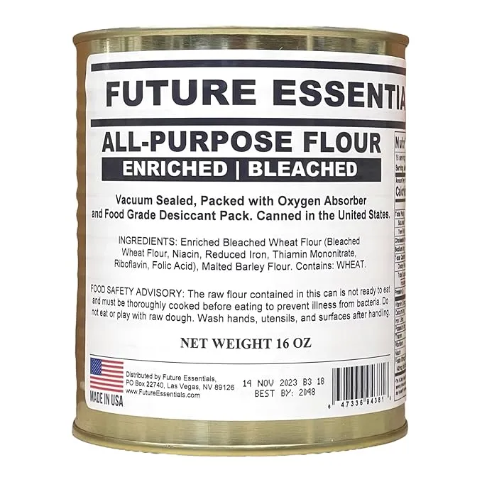 Future Essentials - All Purpose Flour #2.5 Can - 12 Pack