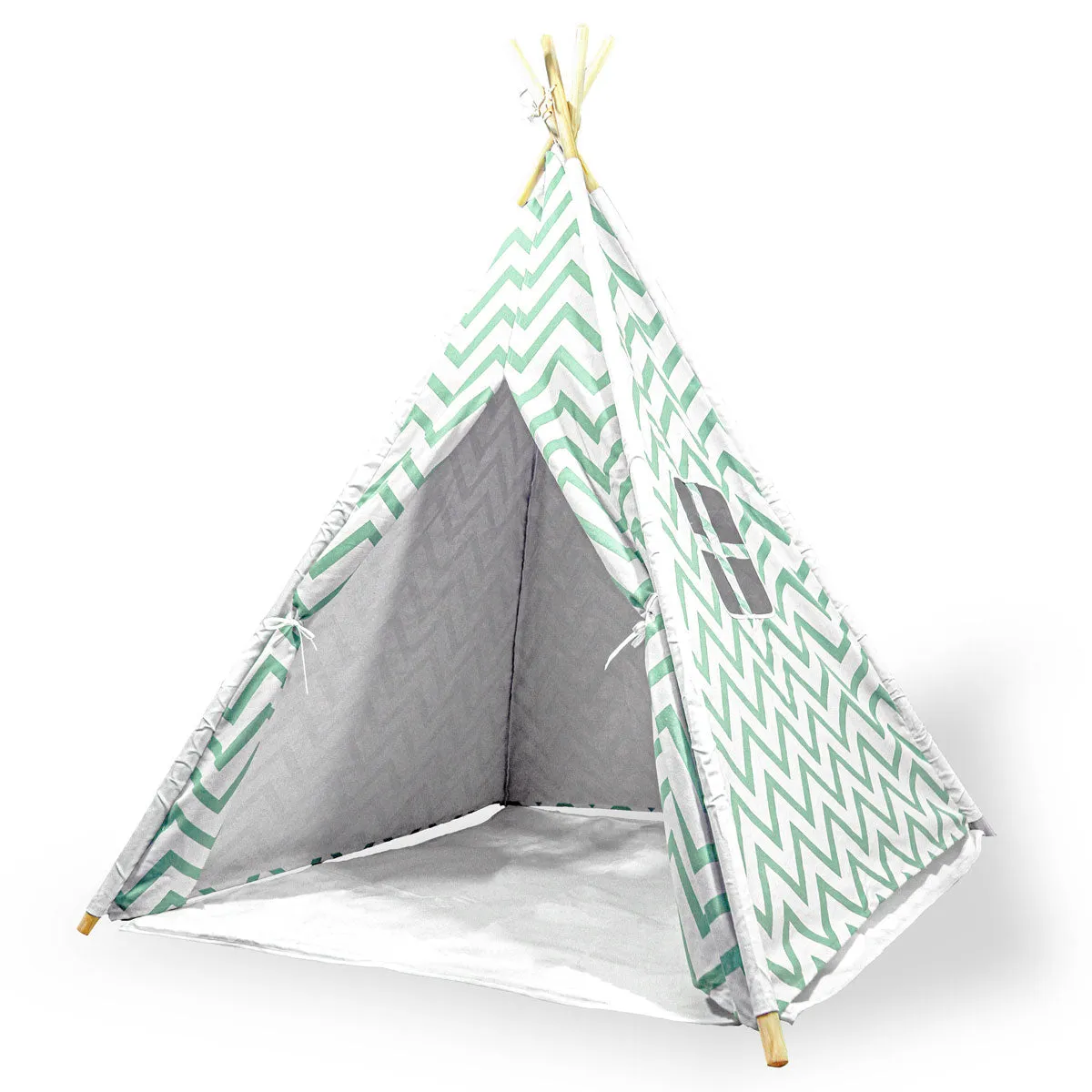 Giant Cotton Canvas Kids Teepee Wigwam Children Pretend Play Tent Indoor Outdoor Party