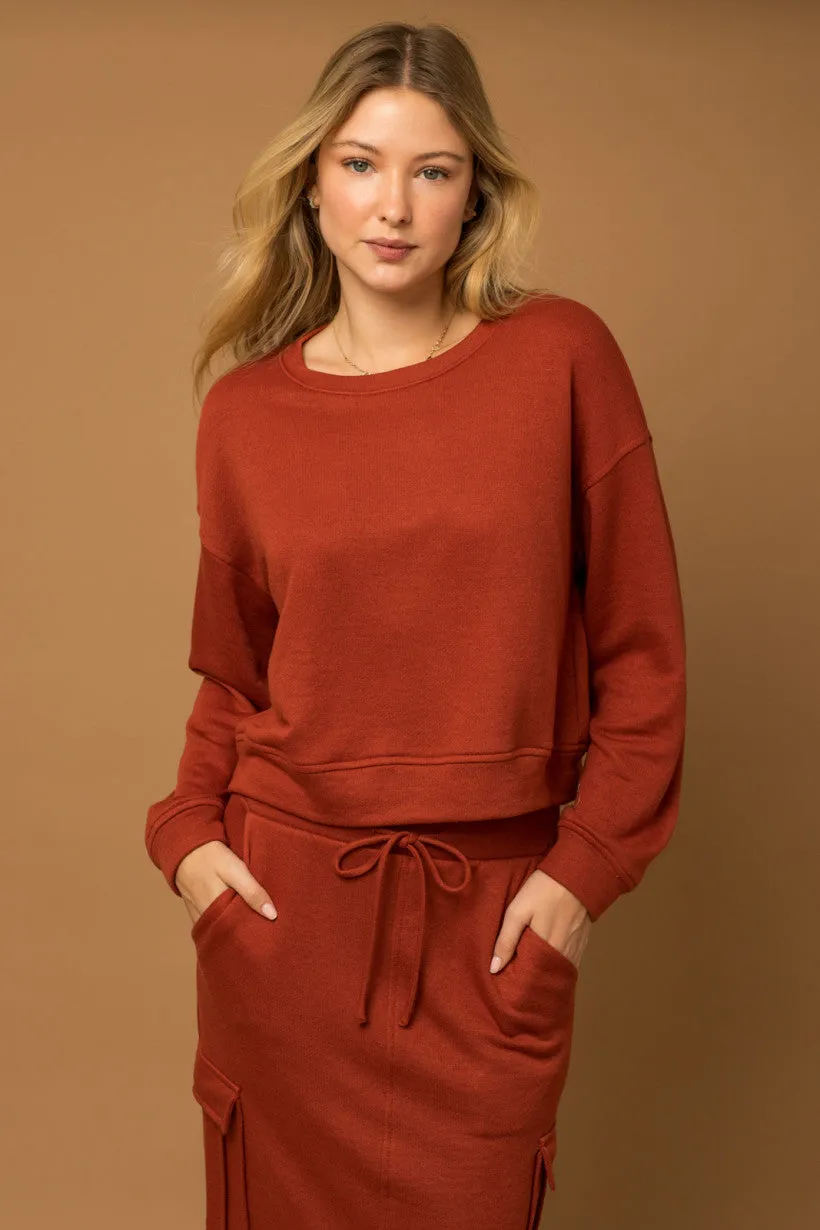 Gilli long Sleeve Round Neck Top