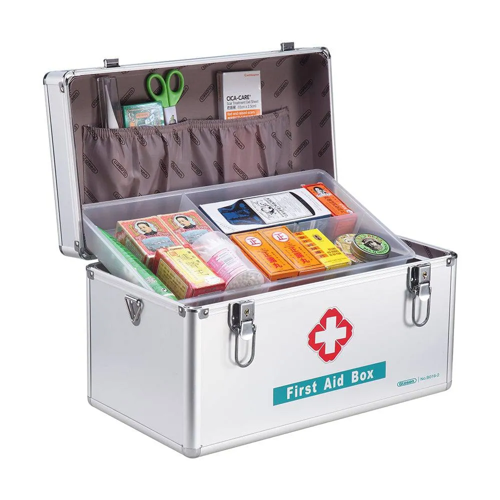 Glosen First Aid Box/Medicine Storage with Lock