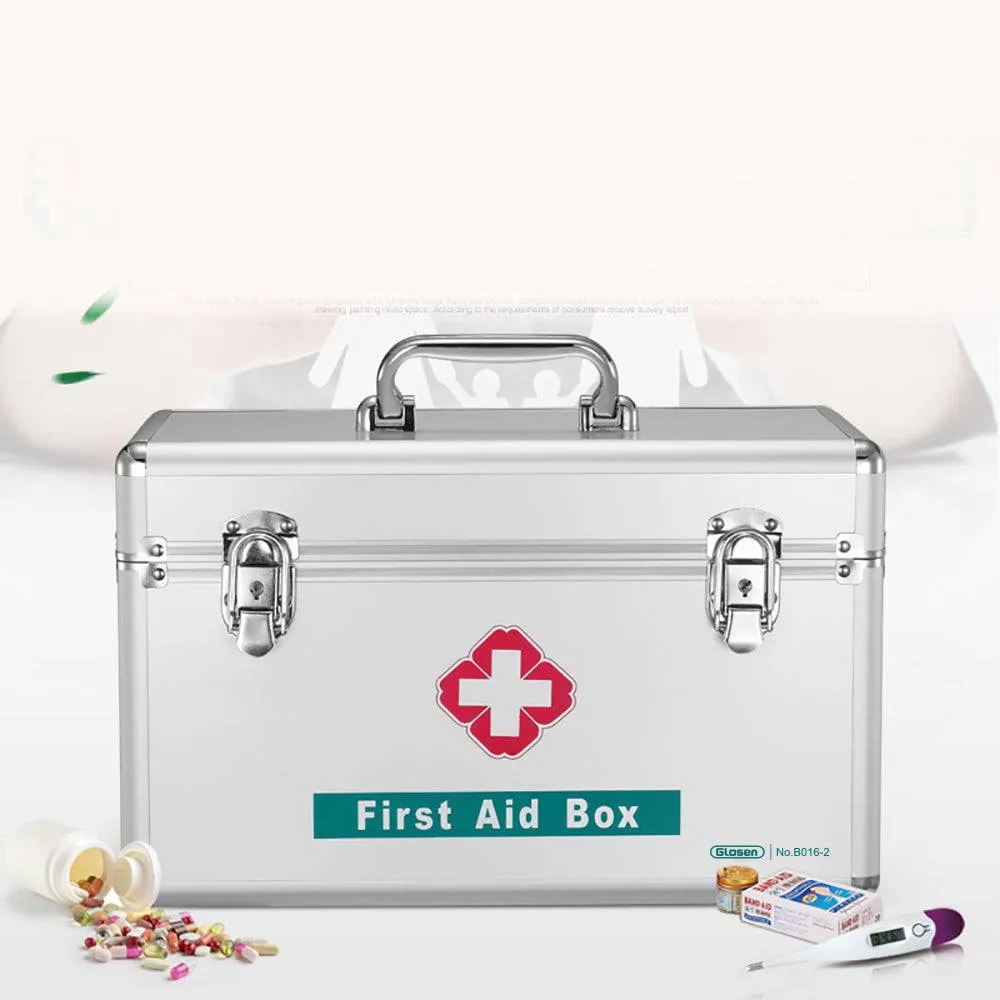 Glosen First Aid Box/Medicine Storage with Lock