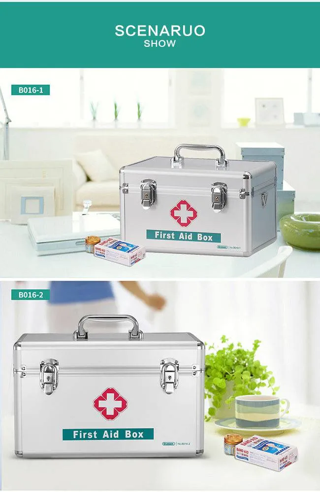 Glosen First Aid Box/Medicine Storage with Lock