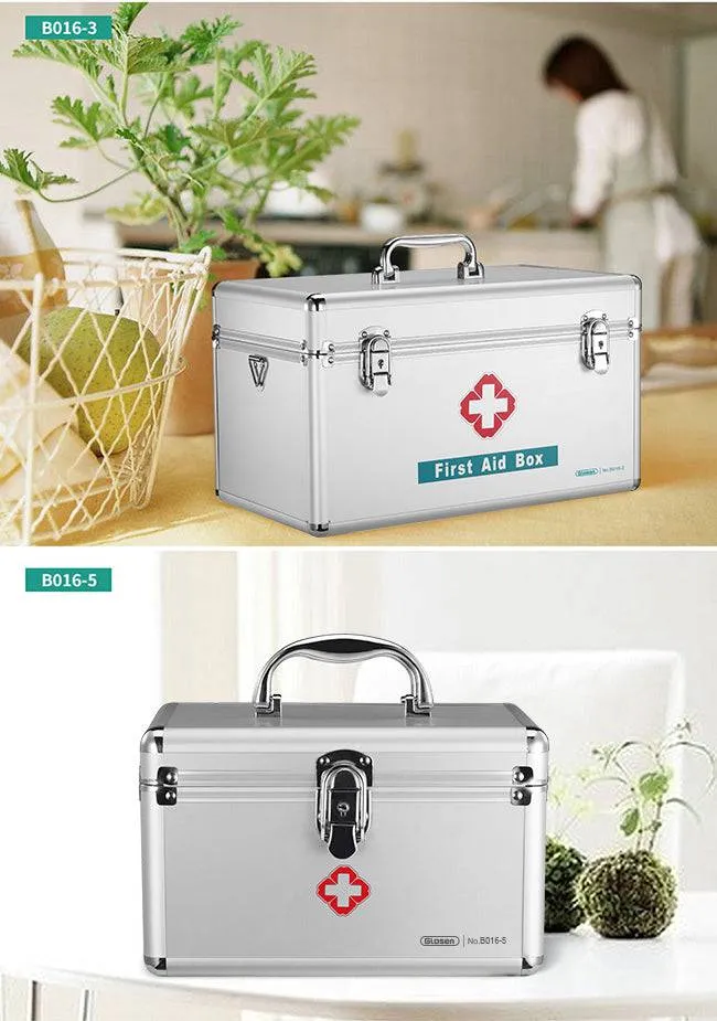 Glosen First Aid Box/Medicine Storage with Lock