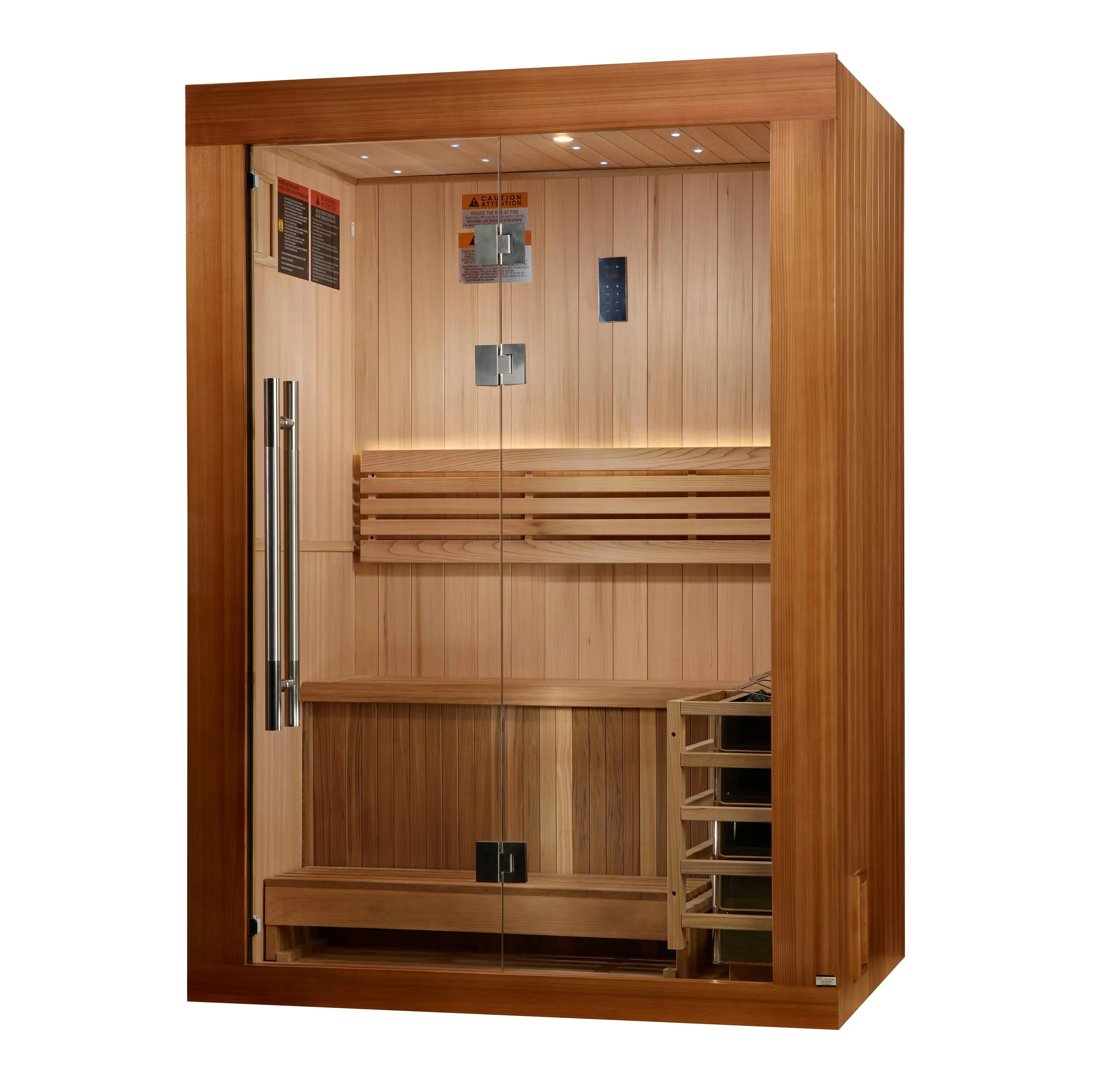 Golden Designs Sundsvall Edition 2 Person Traditional Sauna - Canadian Red Cedar