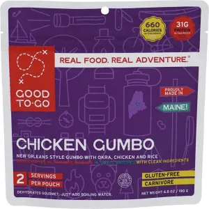 Good to-Go Dehydrated Chicken Gumbo - Double Serving Pouch