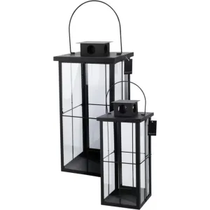 H&S Collection Metal Lantern Set