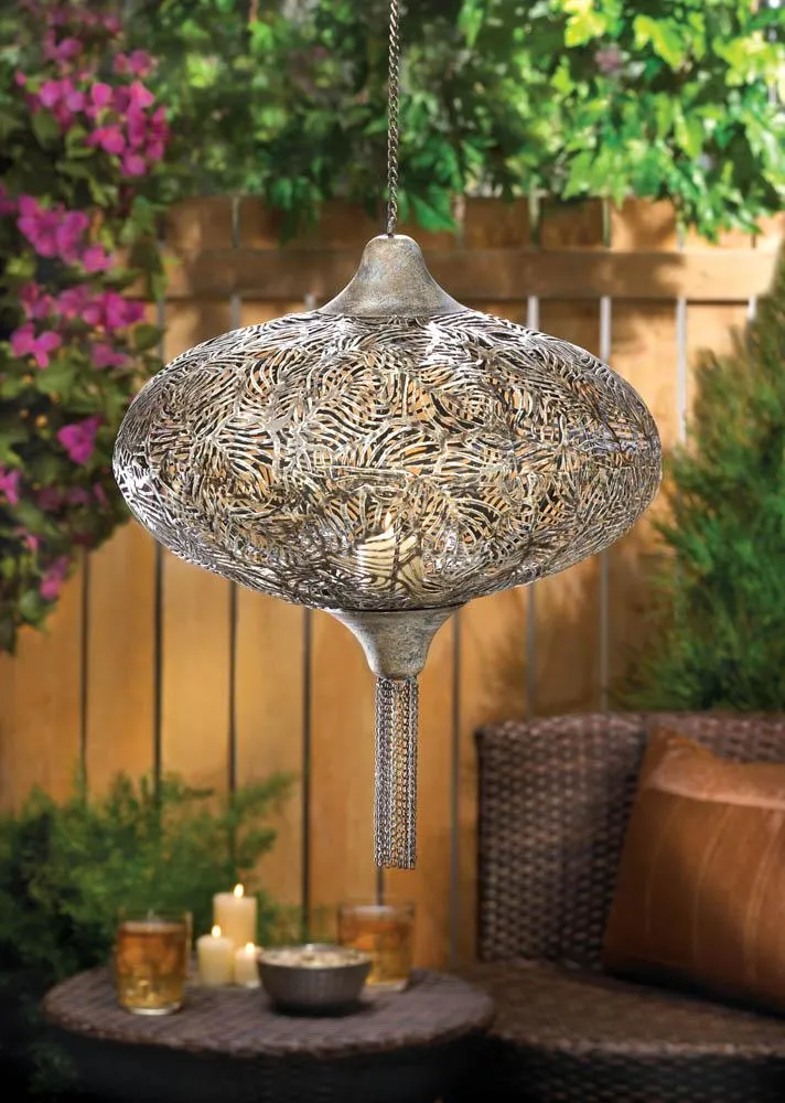 Hanging Plume Candle Lantern