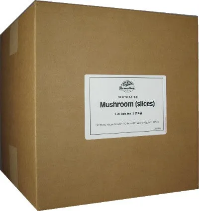 Harmony House Dried Mushrooms, Sliced (5 lbs)