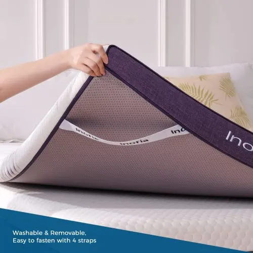 Inofia Sleep Gel Memory Foam Mattress Topper Single (New)