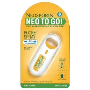 Johnson & Johnson NEOSPORIN® Plus NEO TO GO!® First Aid Antiseptic/Pain Relieving Spray, 0.26 oz