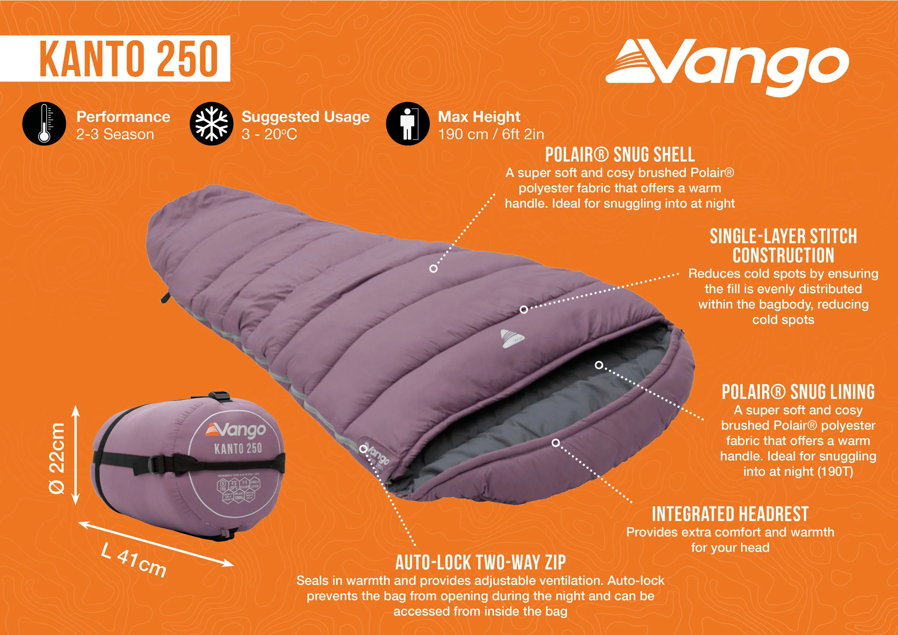 Kanto 250 Sleeping Bag