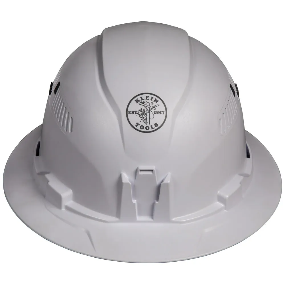 Klein 60401 Hard Hat, Vented, Full Brim Style