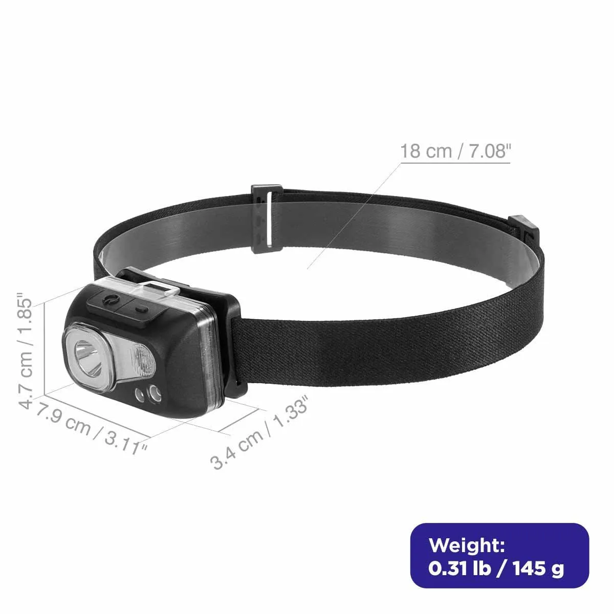 LED Rechargeable Portable Waterproof Headlamp