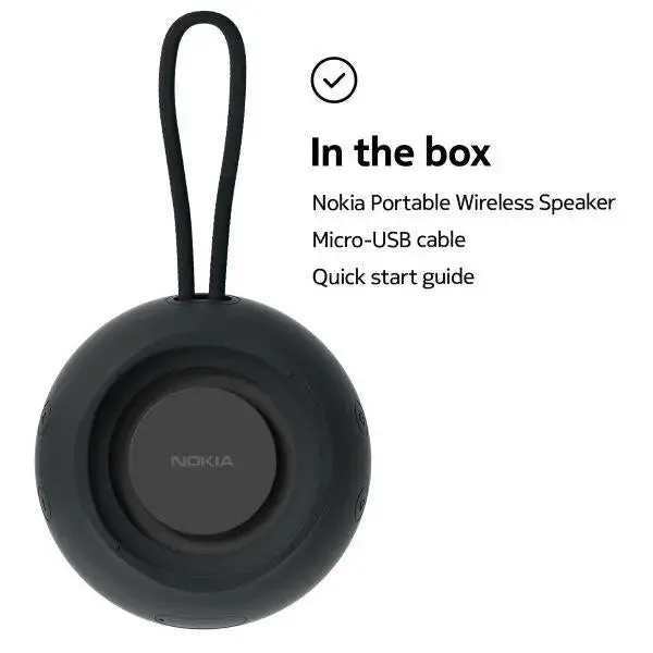 Nokia Portable Wireless Speaker - Black