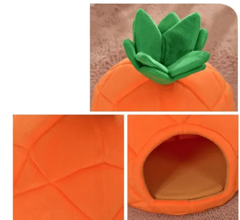 Pineapple Pet House Bed