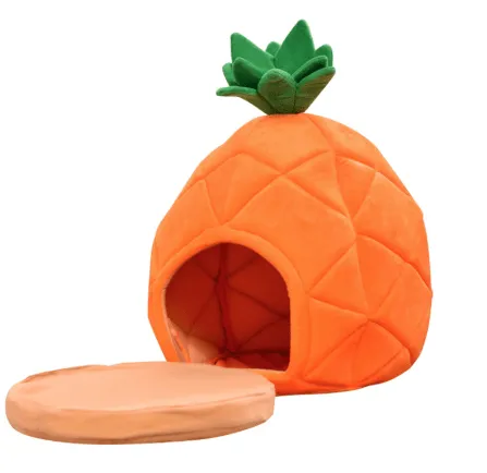 Pineapple Pet House Bed