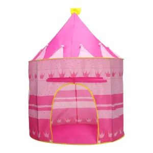 Pink Kids Tent with Breathable Mesh & Poles - Gominimo