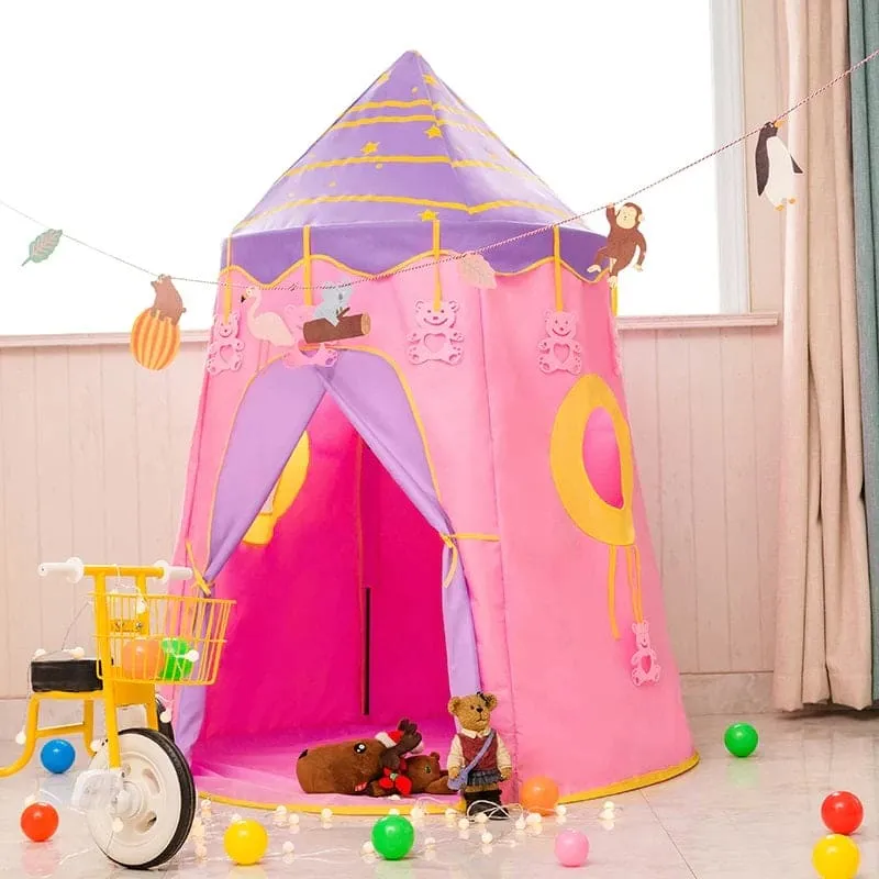 Playtime Foldable Tent House Star Teddy - Pink