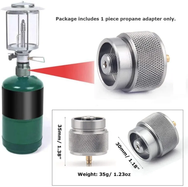 Portable Camping Stove Propane Tank Adapter American Standard Gas Burner Conversion Head