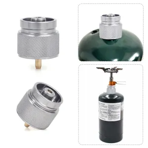 Portable Camping Stove Propane Tank Adapter American Standard Gas Burner Conversion Head