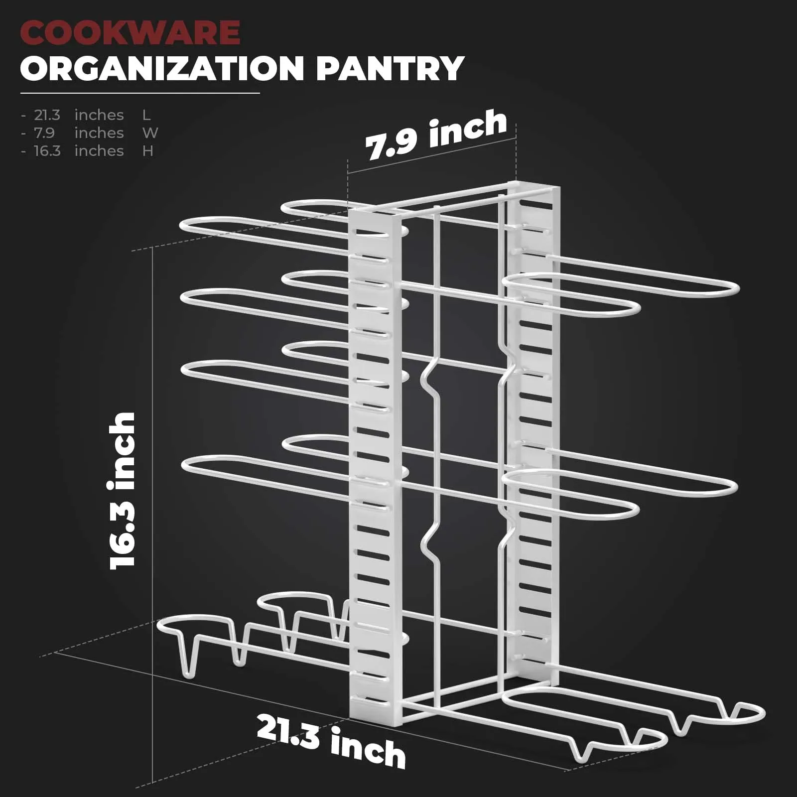 Pot Rack Organizer With 3 Diy Methods, White Spray Painting Metal Kitchen 8  Pots Holder