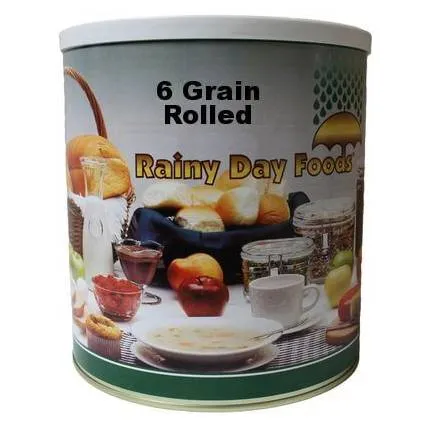 Rainy Day Foods 6 Grain Rolled 48 oz #10 Can - 24 Servings