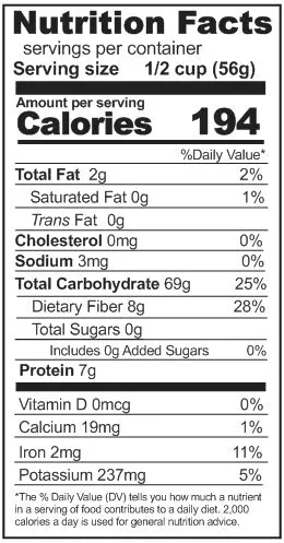 Rainy Day Foods 6 Grain Rolled 48 oz #10 Can - 24 Servings