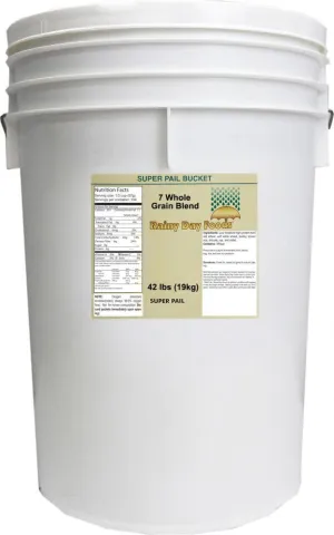 Rainy Day Foods 7 Grain Mix 5 Gallon 35 lbs Super Pail - 278 Servings