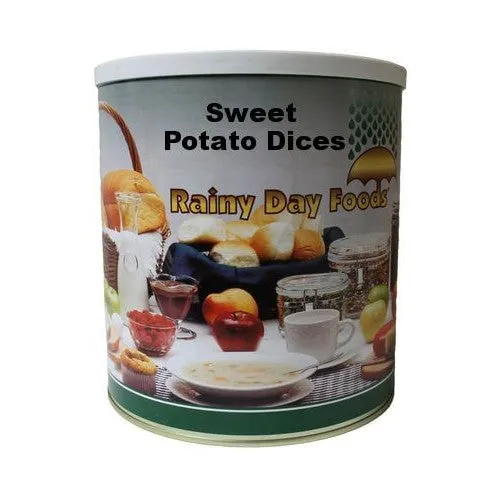 Rainy Day Foods Dehydrated Sweet Potato Dices 40 oz #10 Can - 40 Servings