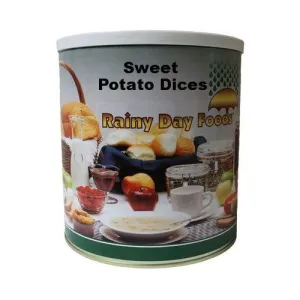 Rainy Day Foods Dehydrated Sweet Potato Dices 40 oz #10 Can - 40 Servings