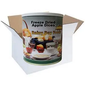 Rainy Day Foods Freeze-Dried Apple Dices 6 (Case of Six) #2.5 Cans - 51 Servings